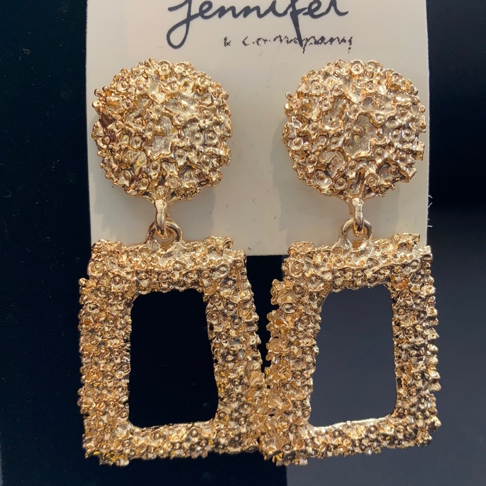 GOLD NUGGET EARRINGS